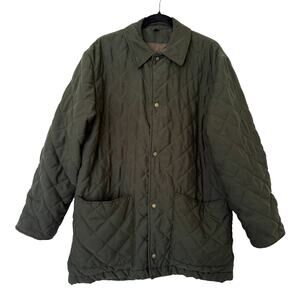 Holland & Holland Lightweight Insulating Quilted Jacket in Olive Green - Small